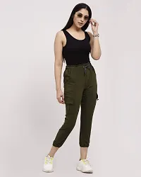 Arbiter Collection Women's/Ladies/Girls Regular Fit Cargo Jogger Jeans Green-thumb4