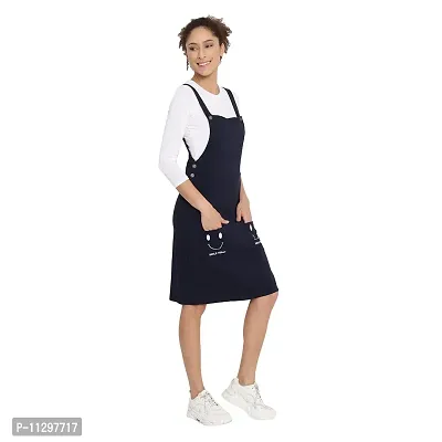 Arbiter Collection for Girls Pinafore Smiley Dress Dark Blue-thumb0