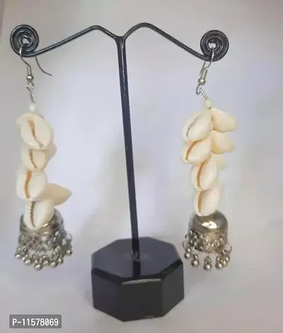 Stylish Fancy Shell Earrings For Women-thumb0