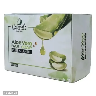 Natural Aloe Vera Bar Soap Pure And Gentle 250G For Men And Women