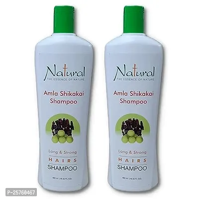 Natural the essence of nature Amla Shikakai Shampoo 500ml Pack Of 2