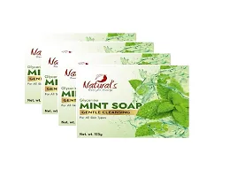 Natural's Care For Beauty Glycerin Mint Soap, Pure  Gentle Cleansing Soap, For All Skin Types (Pack Of 4)-thumb3