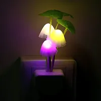 SPAVEDA Energy Saving Mushroom Rose Flower Lamp Light Plug in LED Night Light Colorful Automatic ON/Off Sensor (Multicolor)-thumb4