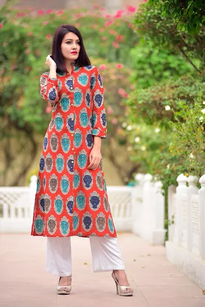 Vasavi Kalamkari Printed Plus Size Cotton Kurti & Sets