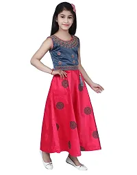 Stylish Fancy Designer Silk Gown Dresses For Girls-thumb2