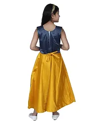 Stylish Fancy Designer Silk Gown Dresses For Girls-thumb3