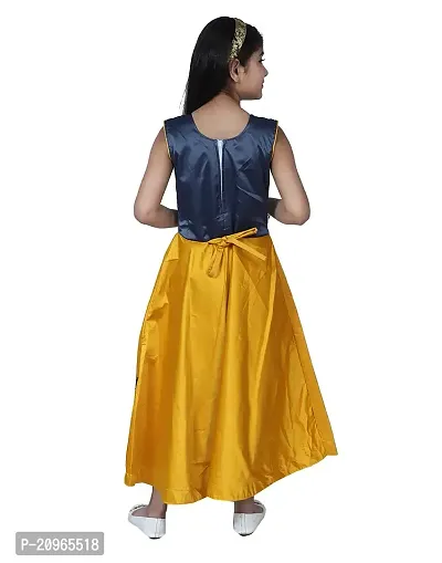 Stylish Fancy Designer Silk Gown Dresses For Girls-thumb4