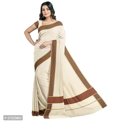 Women Pure Cotton Saree With Blouse-thumb5