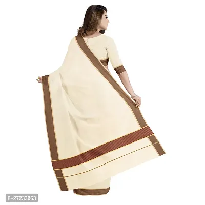 Women Pure Cotton Saree With Blouse-thumb3
