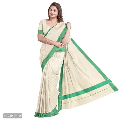 Women Pure Cotton Saree With Blouse