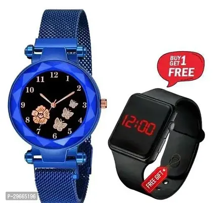 Beautiful Metal Analog Watch For Women-Pack Of 2-thumb0