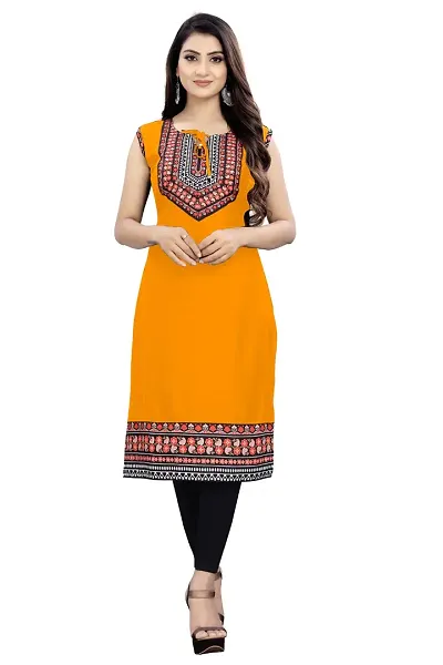 Navratri Special Stylish Cotton Self Design Kurta for Women