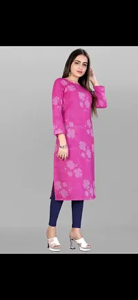 Printed Crepe A-Line Kurtis