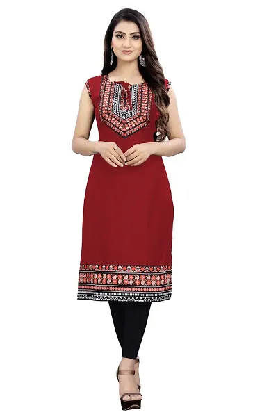 Navratri Special Stylish Cotton Self Design Kurta for Women