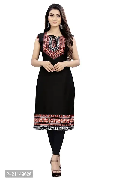 Stylish Cotton Self Design Kurta for Women-thumb0