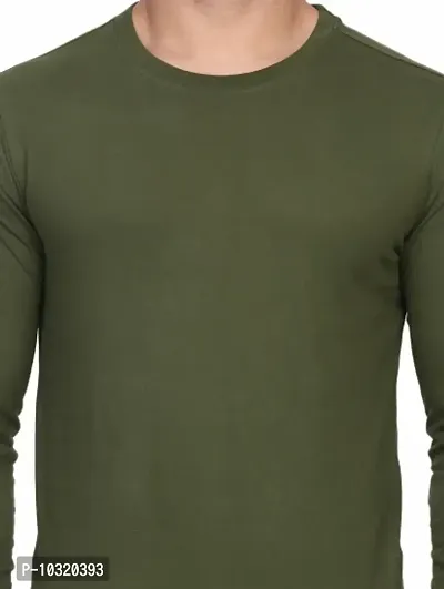 Round Neck Full Sleeves Plain T-Shirt-thumb3