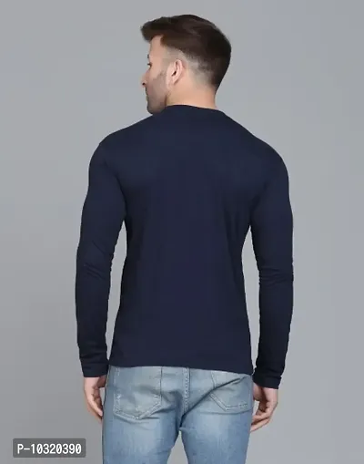 Round Neck Full Sleeves Plain T-Shirt-thumb2