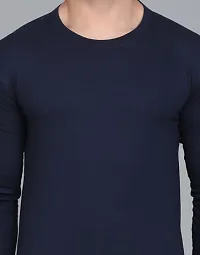 Round Neck Full Sleeves Plain T-Shirt-thumb2