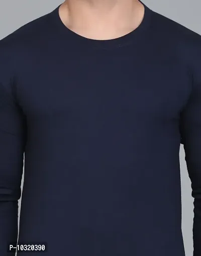 Round Neck Full Sleeves Plain T-Shirt-thumb3