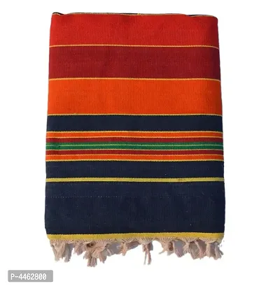 Solapuri Cotton Carpet Galicha Rug Dari Satranji Multicolour 86 inch x 55 inch-thumb0