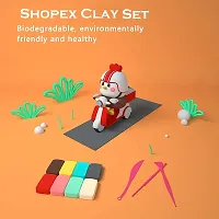 Diy Colourful Non Toxic Modeling Air Dry Bouncing Clay With Tools 12 Pcs-thumb2