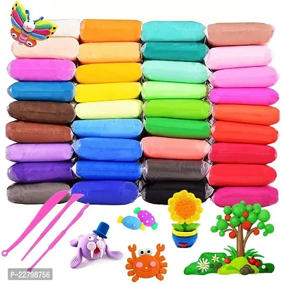 Kids Colourful Non Toxic Modeling Air Dry Modeling Bouncing Clay With Tools