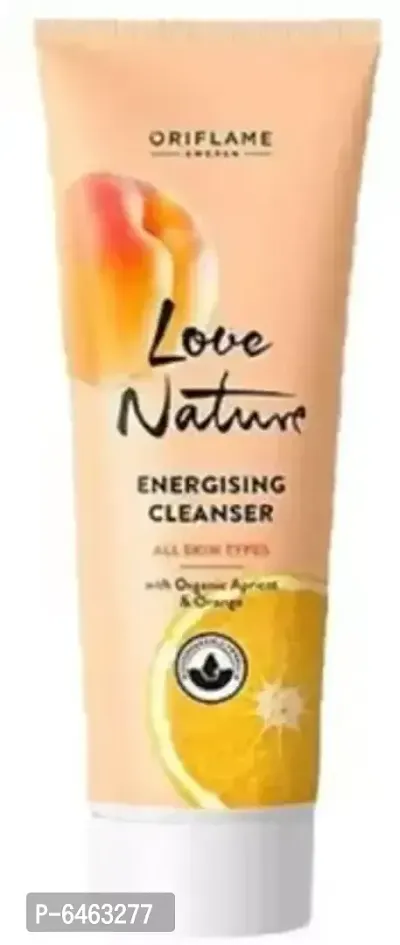 Oriflame Sweden Love nature Energising Cleanser with Organic Apricot and Orange  (125 ml)