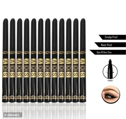 ads eyeliner kajal  black pack 12