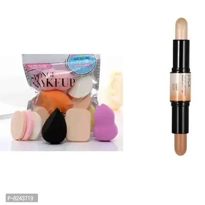 puff family pack with contour stick 2 in 1 multicolor