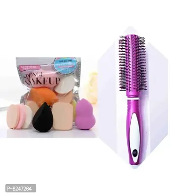 hair roller big multicolor with puff family pack-thumb0