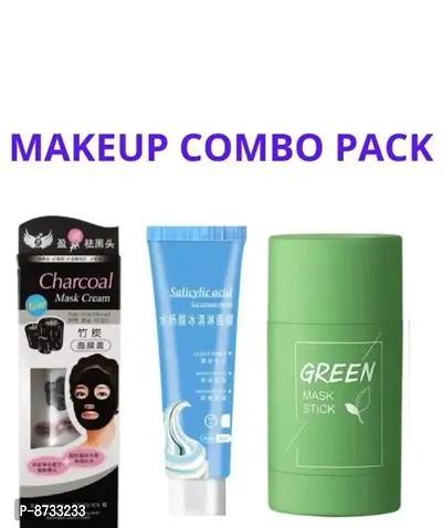 charcoal peel of mask , ice cream mask with green stick combo pack250 ml-thumb0