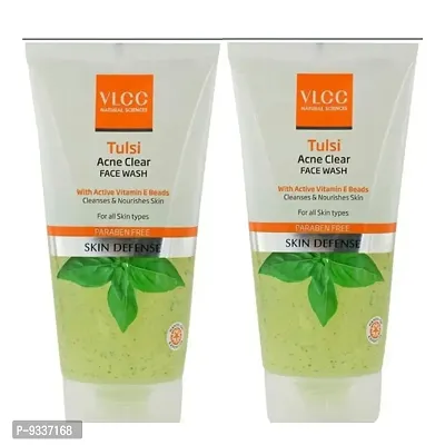 VLCC tulsi acne clear face wash tulsi pack of 2-thumb0