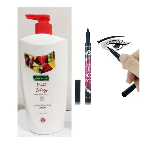 Fruit Body Lotion Multipack And Basic Makeup Combo