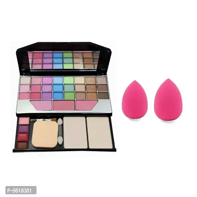 TYA makeup kit eyeshadow 6155 makeup kit  ,  with puff 2 blander multicolor-thumb0