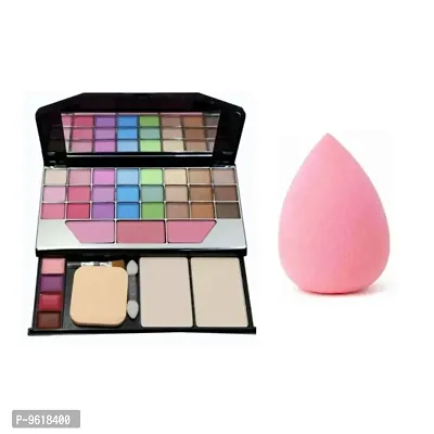 TYA makeup kit eyeshadow 6155 makeup kit  ,  with puff 1 blander multicolor-thumb0