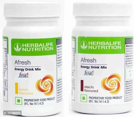 herbalife afresh energy drink lemon flavour with elaichi flavour combo pack
