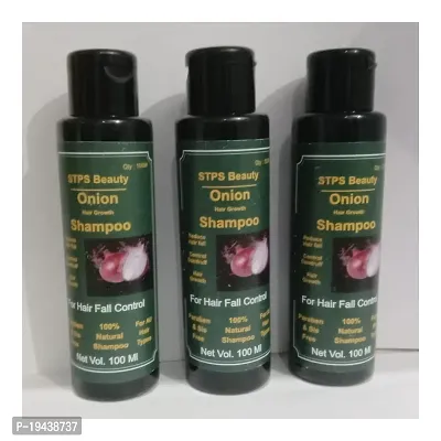 onion hair shampoo for hair growth pack of 3 each 100ml-thumb0
