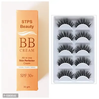 5 pair of eyelashes  with superme cc cream