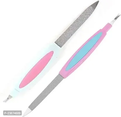 Manicure Pedicure Nail File Tool Cuticle Trimmer Cutter Remover for Women set Multicolor-thumb0