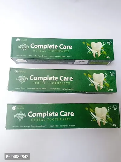 Complete care herbal toothpaste neem , babool , triphala flavour toothpaste pack of 3-thumb0