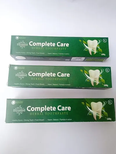 Complete care herbal toothpaste neem , babool , triphala flavour toothpaste pack of 3