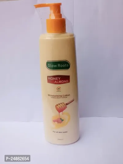 Honey Almond Body Lotion for Winter Deep Moisture Care Soft and Glowing Skin  (500 ml)-thumb0