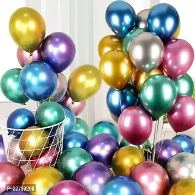 50 pcs Metallic Balloon ( Multicolor )-thumb0