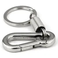 Locking Hook Metal Keychain For Bike  Car Key Chain ( Pack Of  2 )-thumb1
