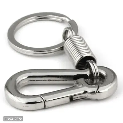 Locking Hook Metal Keychain For Bike  Car Key Chain ( Pack Of  2 )-thumb2