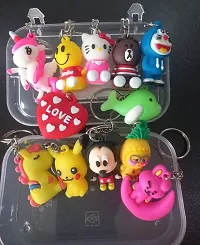 Cartoon Character Keyrings Keychains for Kids Best Birthday Return Gifts for Boys/Girls (Assorted)-thumb1