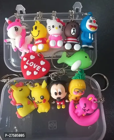 Cartoon Character Keyrings Keychains for Kids Best Birthday Return Gifts for Boys/Girls (Assorted)-thumb2