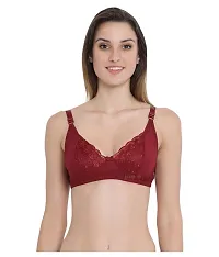 Net Non Padded Bras for Women - Pack of 3-thumb2