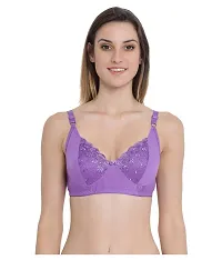 Net Non Padded Bras for Women - Pack of 3-thumb1