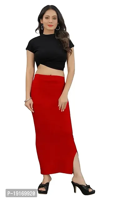  Women Lycra Cotton Saree Shapewear Petticoat Stretchable Thigh  Hip